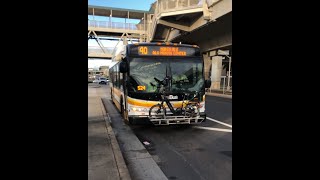 Thebus Honolulu Route 40 Honolulu Ala Moana Center Bus 924 New Flyer DE40LFR [upl. by Carmen]