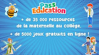 Pass Education vous aide en classe et à la maison➕ de 35000 fiches amp ➕ de 5000 jeux gratuits [upl. by Tham]