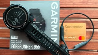 Garmin Forerunner 955  Primeros pasos  Musica Tarjetas y LiveTrack  beFinisher [upl. by Bambie]