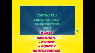 LLB AUDIO NOTES  CONTRACTS II  PART 2 VIDEO  BAILMENT  PLEDGE  AGENCY WITH EXAMPLES [upl. by Keynes533]