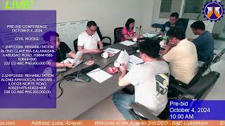 DPWH Apayao 2nd DEO Procurement LS Live Stream [upl. by Juline]