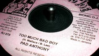 Pad Anthony  Too Much Bad Boy [upl. by Sola305]