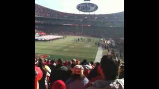 Eli Young Band messes up national anthem at Arrowhead [upl. by Gina]