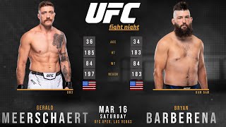 Gerald MEERSCHAERT vs Bryan BARBERENA Full FIGHT [upl. by Levina]