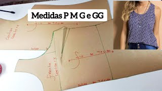 Como fazer molde REGATA FEMININA PARA TECIDO PLANO [upl. by Doersten191]