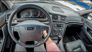 2001 Volvo S80 24 20V 140 HP  POV Test Drive 1063 Joe Black [upl. by Schick]