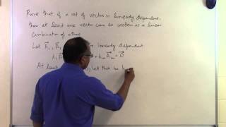 Chapter 0402 Lesson Set of Vectors is Linearly Dependent  Meaning [upl. by Goines]