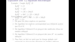 Comment équilibrer une demi équation électronique [upl. by Jody]