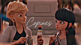 Copines Adrienette AMV  Copines Song lyrics by Aya NAKAMURA MLB games ❤️ [upl. by Retepnhoj619]