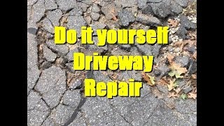 Do it yourself Driveway Repair [upl. by Kra]