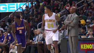 Kent Bazemore locker room after win vs Lakers [upl. by Fotzsyzrk]