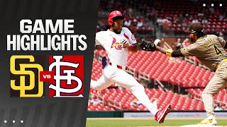 Padres vs Cardinals Game Highlights 82924  MLB Highlights [upl. by Tivad329]