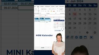 Mini KALENDER 📅 und ARBEITSTAGE excel exceltipps exceltips effizienz exceltutorial [upl. by Xel39]