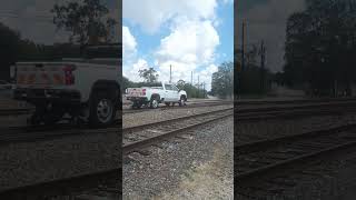 Bnsf highrailer at Galveston sub and tryone railfan [upl. by Terra]