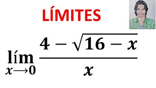 lím 4sqrt16xx cuando x tiende a 0 LÍMITE de una función EJERCICIOS calculodelimites [upl. by Ahseket]