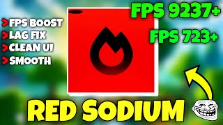 Red Sodium Optifine Client For MCPE 121 😱  Lag Fix Fps Boost [upl. by Jablon156]