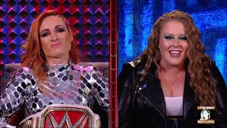 RAW 12422  Becky Lynch and Doudrop Interview [upl. by Eeleak62]