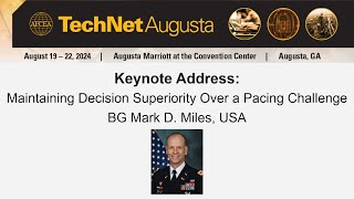 Keynote Address Maintaining Decision Superiority Over a Pacing Challenge [upl. by Gnehc]