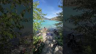 Turquoise water of Kalamalka Lake 🇨🇦 britishcolumbia okanagan canada [upl. by Jordan]