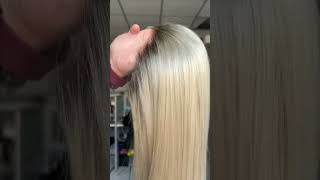 Ombré ash platinum blonde wig it’s natural blend roots wigs wigtutorial wigstyle lacewigs ash [upl. by Mingche]