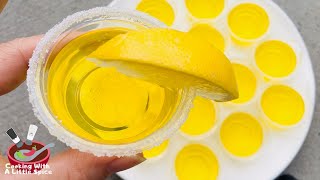 How To Make Lemon Drop Jello Shots Recipe [upl. by Nirual]