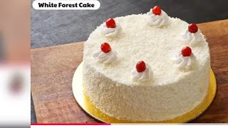 White Forest Cake🎂Bakery style eggless in kadai Eggless Cake recipe white forest cake without oven [upl. by Ecirpak]