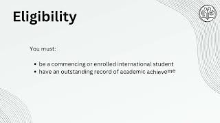 University of Sydney International Scholarship [upl. by Raynor]