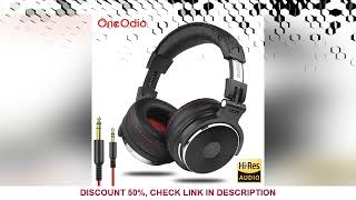 Oneodio Wired Professional Studio Pro DJ Headphones With Microphone Over Ear HiFi Monitor Music Head [upl. by Ahrendt]