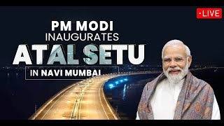 LIVE PM Modi inaugurates Atal Setu in Navi Mumbai [upl. by Maribel]