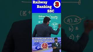 railway ssc banking  ErThangamuthu sir SHORT NO 3erthangamuthuscentralsark3214 [upl. by Ahsataj533]