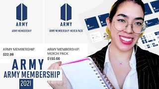 Membresia Oficial BTS ARMY 2021 Que es Beneficios Tipos de membresia renovación como comprar [upl. by Brandtr923]