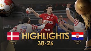 Highlights Denmark  Croatia  Main Round  27th IHF Mens Handball World Championship  Egypt2021 [upl. by Nnav]