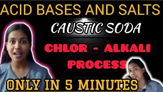 CAUSTIC SODA  CHLOR ALKALI PROCESS SALTS ACID BASES AND SALTS  VAISHNAVI RATHORE  VR PLUS [upl. by Kipp]