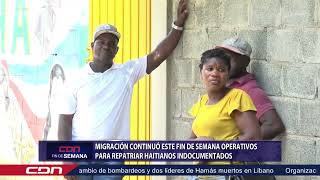 Migración continuó este fin de semana operativos para repatriar haitianos indocumentados [upl. by Ahsimot]