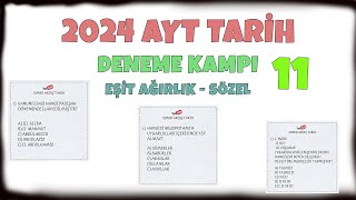 2024 AYT Tarih Deneme Kampı Deneme 11  EA SÖZEL aytdeneme ayttarihdeneme tarihdenemekampı [upl. by Ayel]