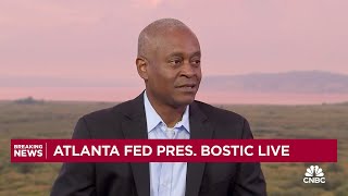 Atlanta Fed President Raphael Bostic Cant wait until inflation is at 2 to start moving [upl. by Llebanna]