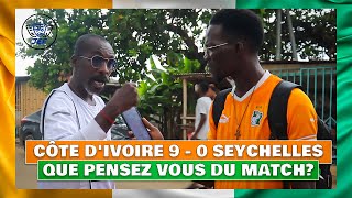 Côte dIvoire 🇨🇮 9  0 🇸🇨 SEYCHELLES  Que pensez vous du résultat🤔  • Mister Jef [upl. by Cummins]