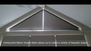 Lex Blinds I Special Shape Blinds I How to decorate triangular window [upl. by Hwang916]