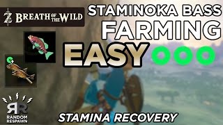 Zelda Breath of the Wild  Staminoka Bass Farming 1 Fish  1 Stamina Wheel [upl. by Jenkins]