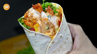 Tastiest Chicken Wrap Easy and Delicious Recipe By Samina Food Story [upl. by Emelun]