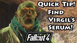 Fallout 4  Finding Virgils Serum In The Institute  4K Ultra HD [upl. by Blakely454]