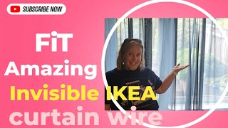 How to fit the IKEA Dignitet curtain wire [upl. by Dogs]