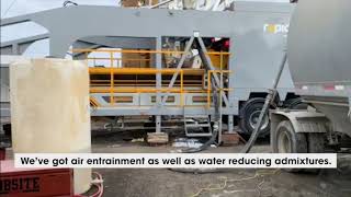 Production of flowable fill concrete using Rapidmix mobile continuous mixing plant  pugmill [upl. by Martsen]