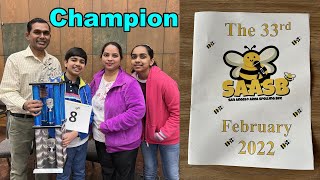 CHAMPION  Scripps Regional Spelling Bee  2022 [upl. by Olenta]