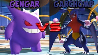 Pokemon battle revolution  Gengar vs Garchomp [upl. by Anelram758]