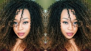 Honey Blonde  Dyeing and Maintaining Kinky Curly Hair  Review  Queen Weave Beauty [upl. by Drawyeh]