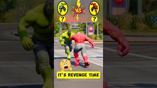 OMG🤯INCREDIBLE RED HULK vs GREEN HULK🔥EXTREME FIGHT CHALLENGE💥 shorts marvel avengers dc hulk [upl. by Aicnelev973]