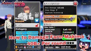 How to Damage Farm Makima 40B Per round  Anime World Tower Defense [upl. by Zondra]