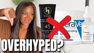 Reacting to OVERHYPED Skincare Products Black Skin [upl. by Ris757]