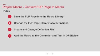 TV241101 Project Macro Convert FUP Page to Macro [upl. by Mcnally]